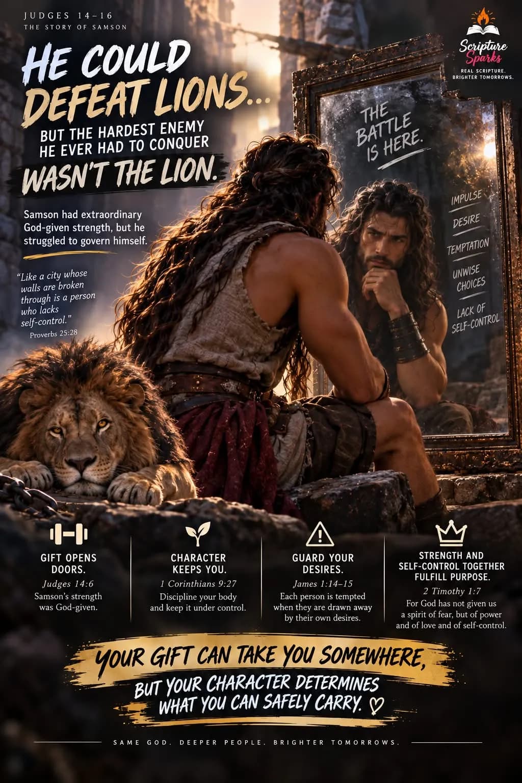 Judges 14-16 — The Hardest Enemy Wasn't the Lion