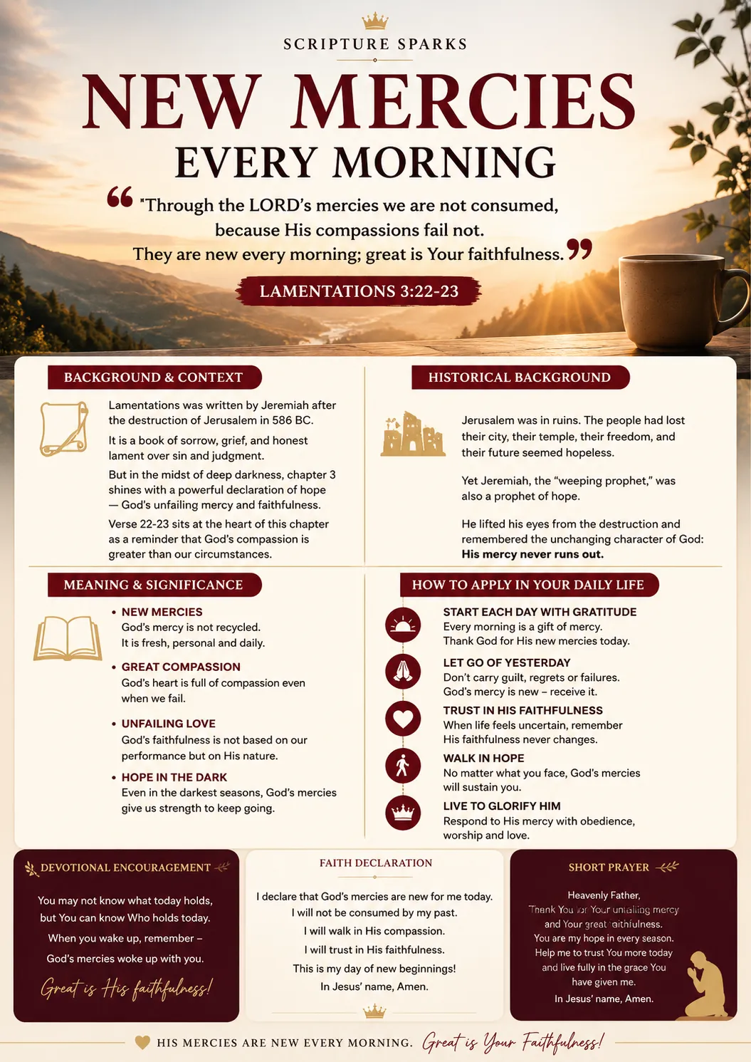 Lamentations 3 — New Mercies Every Morning