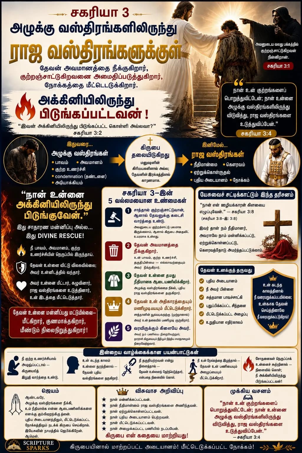 சகரியா 3 — அழுக்கு வஸ்திரங்களிலிருந்து ராஜ வஸ்திரங்களுக்குள்