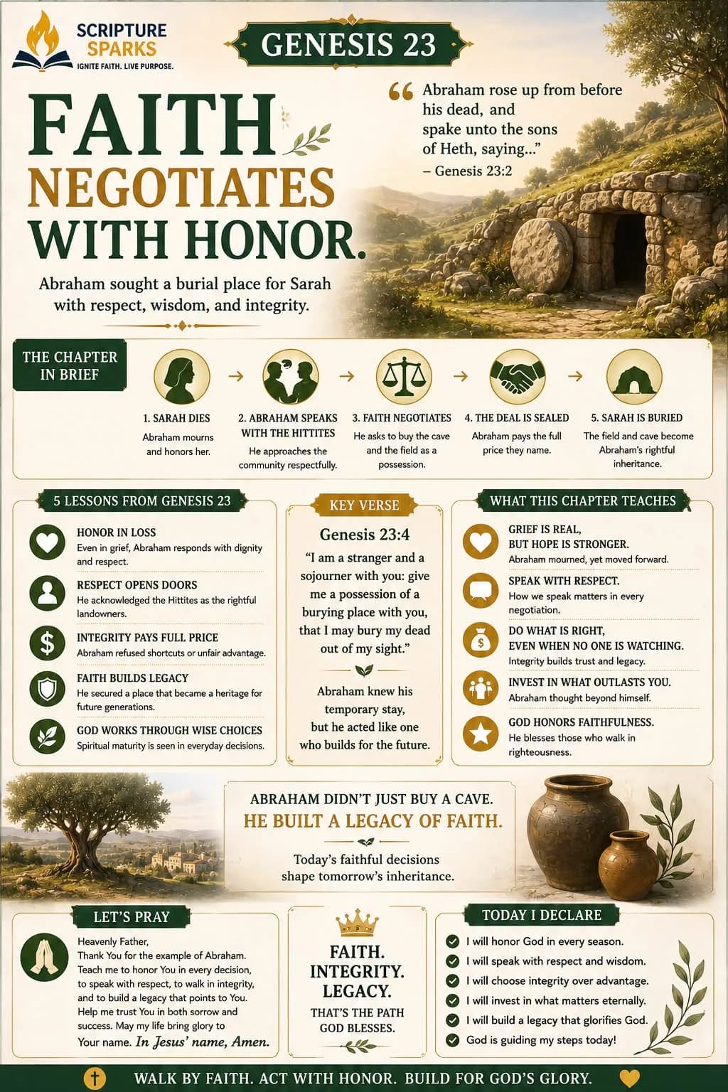Genesis 23 — Faith Negotiates with Honor