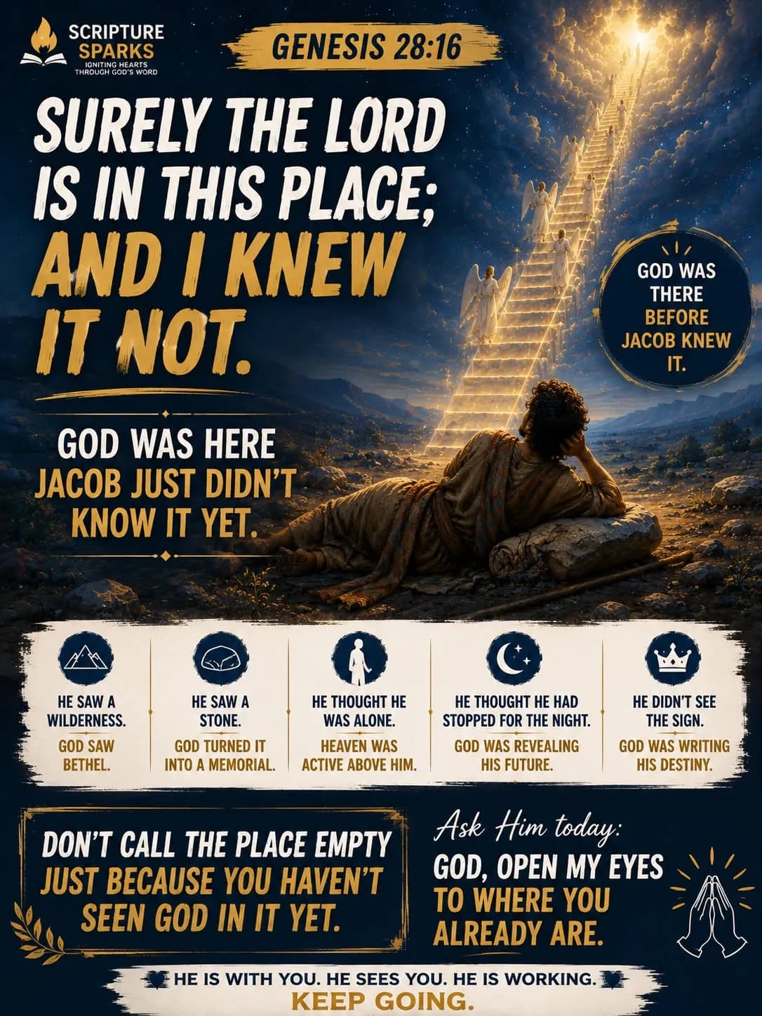 Genesis 28:16 — Surely the Lord Is in This Place