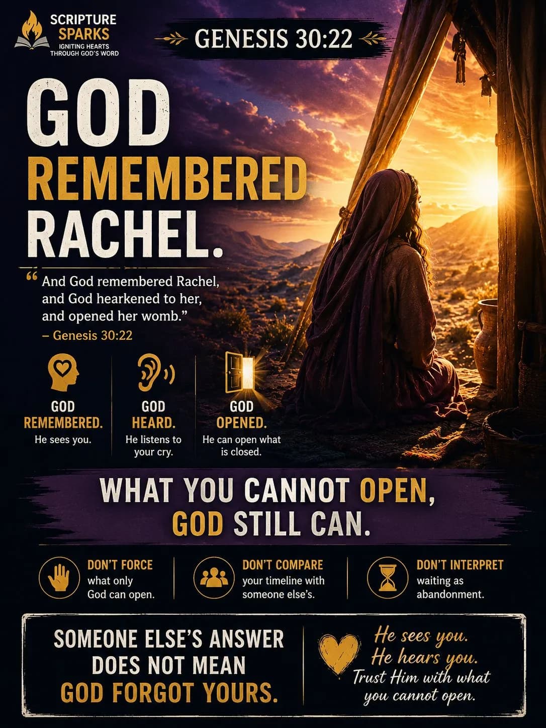Genesis 30:22 — God Remembered Rachel