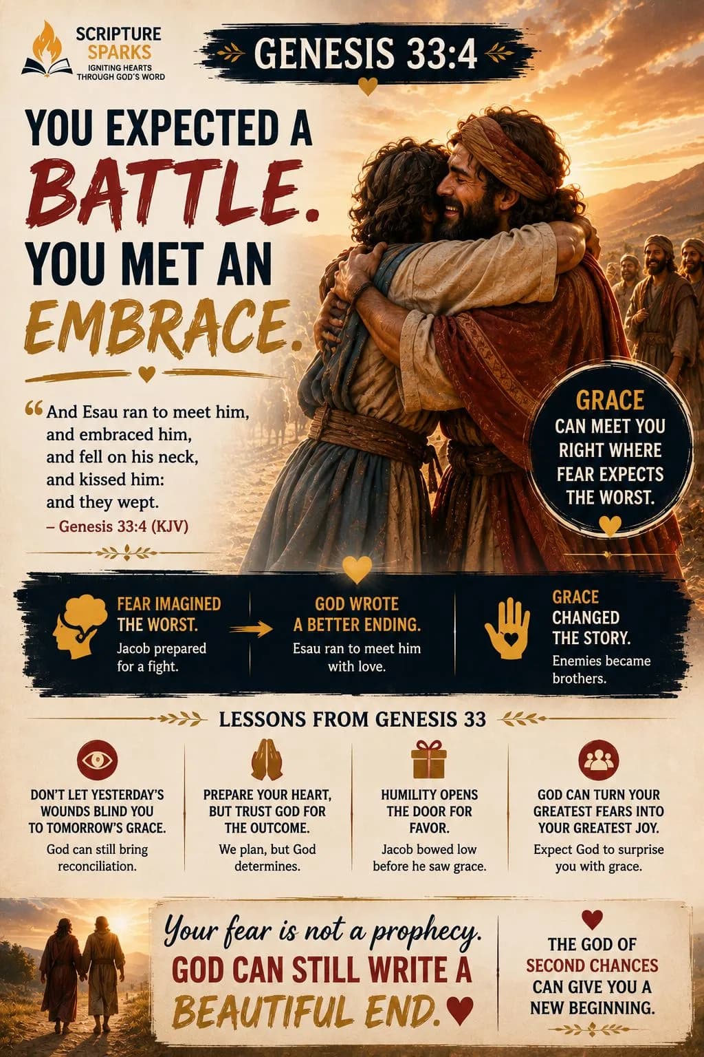 Genesis 33 — You Expected a Battle. You Met an Embrace.