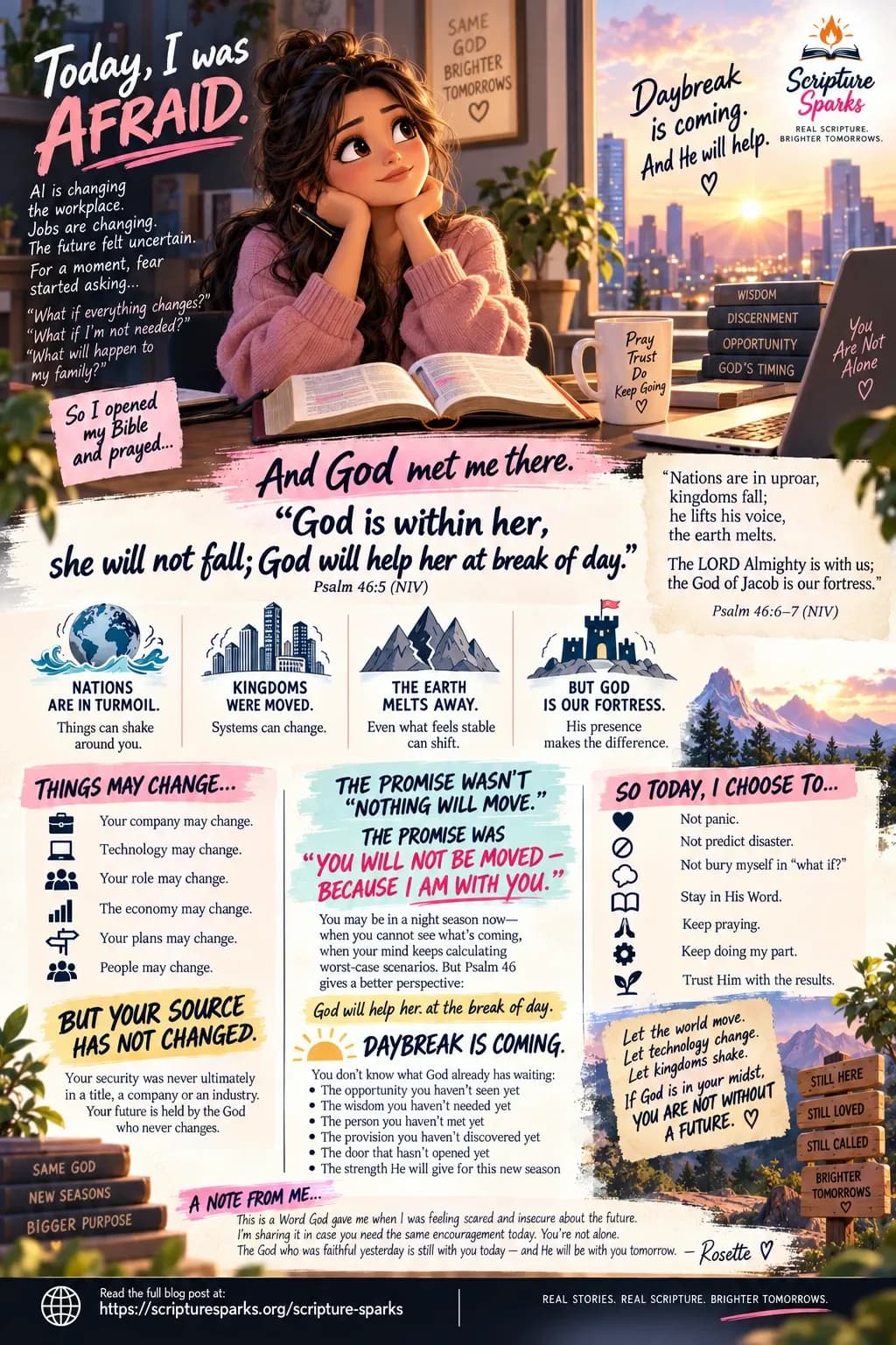 Psalm 46:5-7 — When Everything Around You Is Changing, God Says: “You Will Not Be Moved”