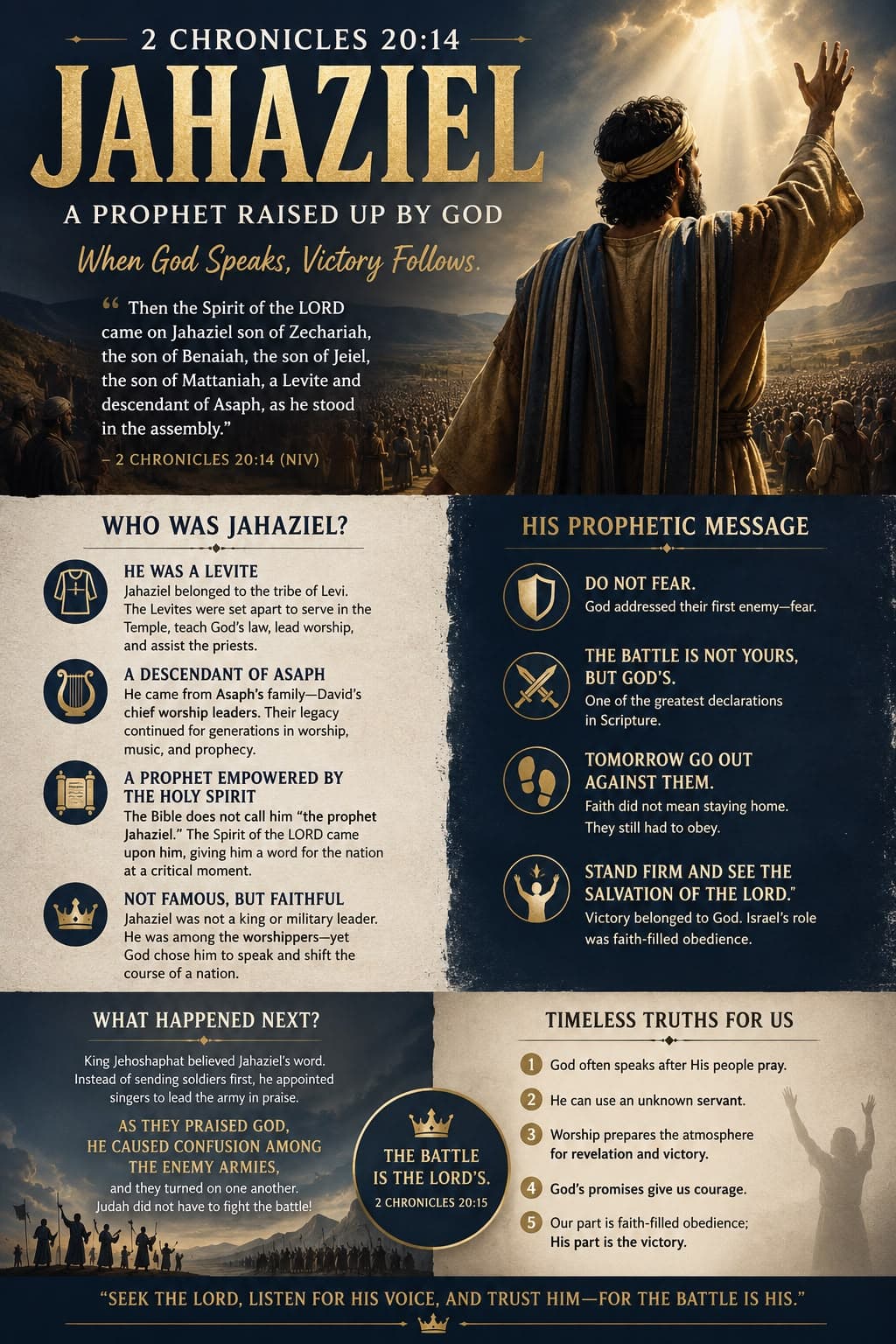 Jahaziel: A Prophet Raised Up by God — 2 Chronicles 20:14